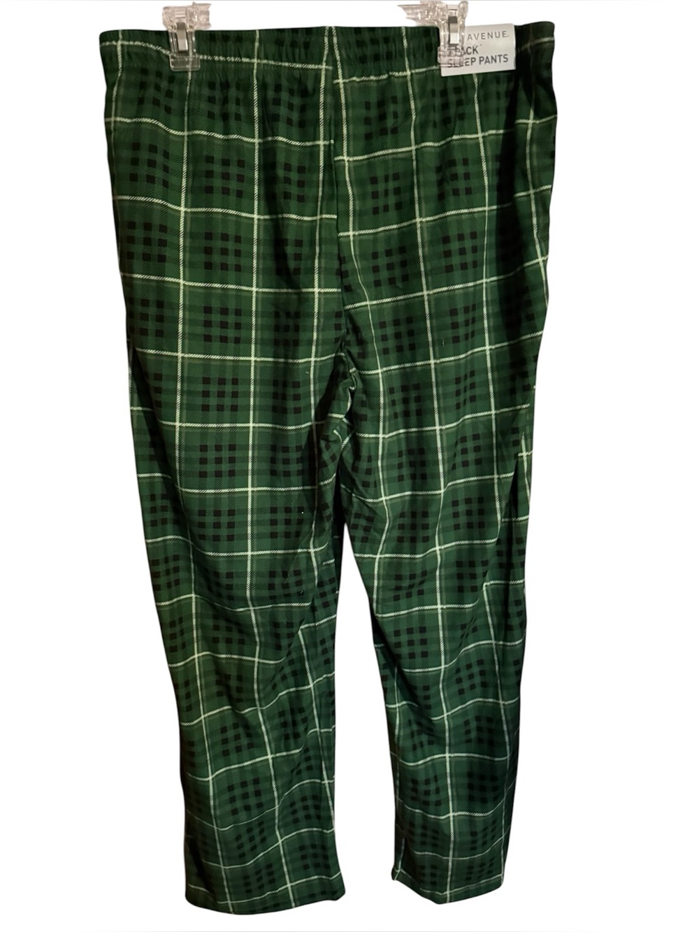 Nwt Avenue ladies large green plaid casual holiday lounge sleepwear flannel